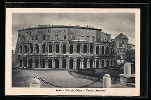 Ansichtskarte Roma, Synagoge nebst Marcello Theater, Via del Mare