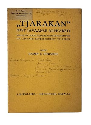 "Tjakaran" (het javaanse alphabet). Methode voor nederlandssprekenden om javaans letterschift te ...