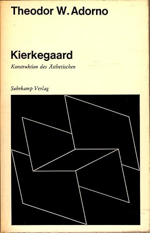 Image du vendeur pour Kierkegaard : Konstruktion des sthetischen mis en vente par avelibro OHG