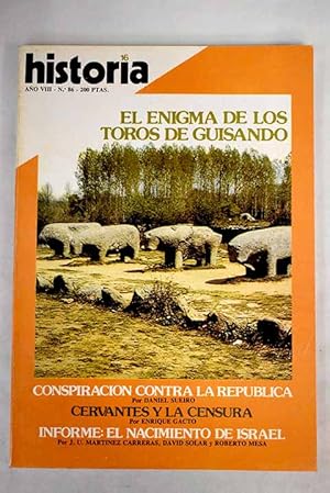 Seller image for Historia 16, Ao 1983, n 86 El enigma de los toros de Guisando:: Conspiracin contra la Repblica: un secreto a voces; La ira del hambre; Ni quito ni pongo rey; La batalla naval de las Azores; Murillo asombr a los ingleses; El sionismo; El retorno a Sin; El reparto de Palestina; Mximo secreto!: negociaciones Londres-Berln for sale by Alcan Libros