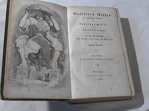 Bild des Verkufers fr Gulliver's Reisen in unbekannte Lnder ++ Krabbe 1839 ++ 2 Bnde in einem Buch (( Aus dem Englischen neu bersetzt von Fr. Kottenkamp. Nebst einer Notiz ber J. Swift nach Walter Scott von August Lewald. Zwei Bnde mit 450 Bildern und Vignetten von Grandville. zum Verkauf von Versandhandel Rosemarie Wassmann