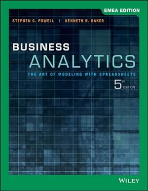 Image du vendeur pour Business Analytics : The Art of Modeling With Spreadsheets mis en vente par GreatBookPricesUK