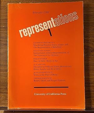 Representations, February 1983, Vol. 1 No. 1