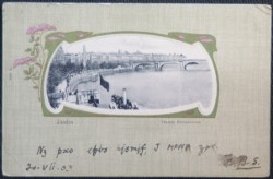 Ship Steamer London 1902 Undivided Back Postcard