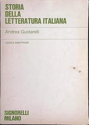 Bild des Verkufers fr Storia della letteratura Italiana zum Verkauf von Librodifaccia