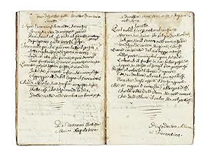 Quaderno, in cui si contengono alcuni sonetti, fatto l'anno 1784.