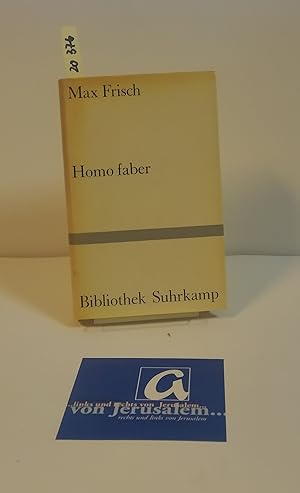 Seller image for Homo faber. Ein Bericht. for sale by AphorismA gGmbH