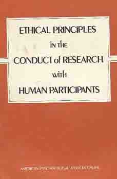 Imagen del vendedor de Ethical Principles in the Conduct of Research with Human Participants a la venta por Bookshop Baltimore