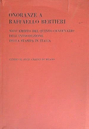 Onoranze a Raffaello Bertieri