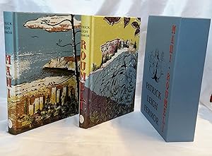 Seller image for Mani. Travels in the Southern Peloponnese / Roumeli Travels in Northern Greece. Introduction by Artemis Cooper. Illustrations by Katyuliu Lloyd. Photographs by Joan Eyres Monsell. FOLIO SOCIETY EDITIONS IN SLIP-CASE. for sale by Addyman Books