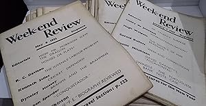 Immagine del venditore per The Week - End Review 46 issues from between Vol VI no 147 Dec 31st 1932 and Vol. VIII no 200 Jan. 6th 1934 venduto da Your Book Soon