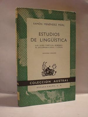 Estudios de Lingüística. Las leyes fonéticas. Menendus. El diccionario ideal y otros - Austral 1312