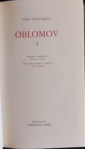 Immagine del venditore per Oblomov I e II venduto da librisaggi