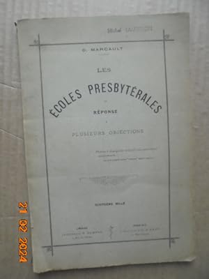 Seller image for Les ecoles presbyterales et reponse a plusieurs objections for sale by Les Livres des Limbes