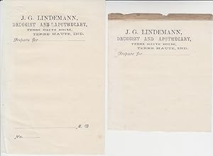 Stationary with Letterheads for J. G. Lindemann Druggist and Apothecary and Island Inn on Monhega...