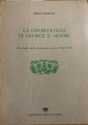 Immagine del venditore per La gnoseologia di George E. Moore. venduto da librisaggi