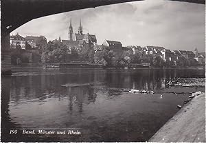 Real Photo Postcard for Basel, Munster und Rhein. No. 195