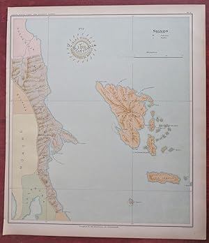 Infanta & Polillo Philippines Filipinas 1900 large color detail map