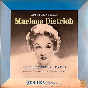 Image du vendeur pour Noel Coward introduces Marlene Dietrich at the Cafe de Paris accompanied by George Smith and his orchestra * mis en vente par OH 7e CIEL