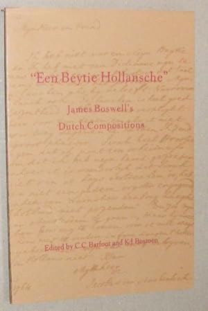 'Een Beytie Hollansche'. James Boswell's Dutch Compositions