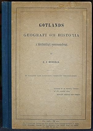 Seller image for Gotlands geografi och historia i lttfattligt sammandrag for sale by Gurra's Books