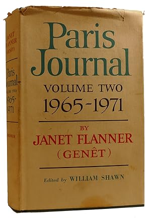 Seller image for PARIS JOURNAL VOLUME II 1965-1971 for sale by Rare Book Cellar