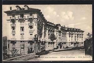 Carte postale Aix-les-Bains, Hôtel Mirabeau, Côté Revard