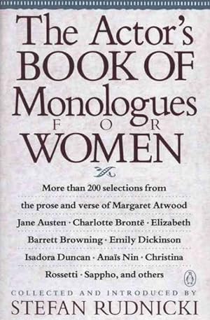 Seller image for Actor's Book of Monologues for Women : From Non-Dramatic Sources for sale by GreatBookPrices