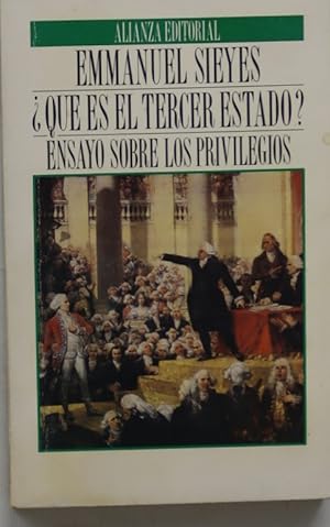 Imagen del vendedor de Qu es el Tercer Estado? : ensayo sobre los privilegios a la venta por Librera Alonso Quijano