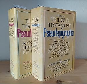 Seller image for The Old Testament. Pseudepigrapha. [2 Volumes - complete]. Edited by James H. Charlesworth. - Volume 1: Apocalyptic Literature and Testaments. - Volume 2: Expansions of the "Old Testament" and Legends, Wisdom and Philosophical Literature, Prayers, Psalms, and Odes, Fragments of Lost Judeo-Hellenistic Works. for sale by Antiquariat Kretzer