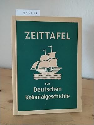 Bild des Verkufers fr Zeittafel zur deutschen Kolonialgeschichte. [Von Ernst Kienitz]. zum Verkauf von Antiquariat Kretzer