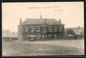 Carte postale Bernot, La Mairie