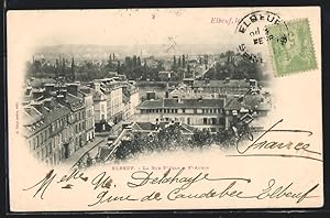 Carte postale Elbeuf, La Rue St-Jean, St-Aubin, vues de rues