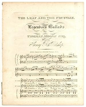 Imagen del vendedor de [Sheet music]: The Leaf and the Fountain: From Legendary Ballads a la venta por Between the Covers-Rare Books, Inc. ABAA