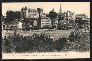 Carte postale Pau, Vue prise de Jurancon