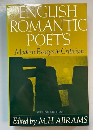 Bild des Verkufers fr English Romantic Poets: Modern Essays in Criticism. zum Verkauf von Fundus-Online GbR Borkert Schwarz Zerfa