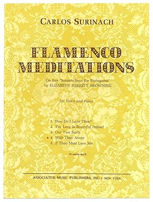 Bild des Verkufers fr [Sheet music]: With Thee Anear (Flamenco Meditations: On Five Sonnets from the Portuguese by Elizabeth Barrett Browning) zum Verkauf von Between the Covers-Rare Books, Inc. ABAA