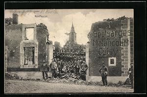 Carte postale Montfaucon, vue générale, Septsarges Manancourt Cuisy, Nantillois