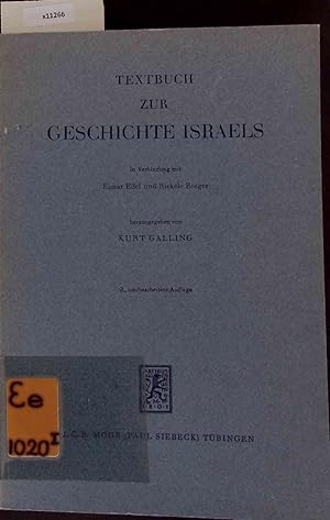 Bild des Verkufers fr Textbuch zur Geschichte Israels. 2., neubearbeitete Auflage zum Verkauf von Antiquariat Bookfarm