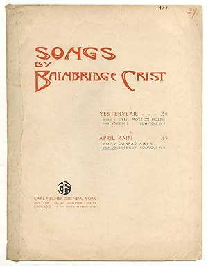 Imagen del vendedor de [Sheet music]: April Rain (Songs by Bainbridge Crist) a la venta por Between the Covers-Rare Books, Inc. ABAA