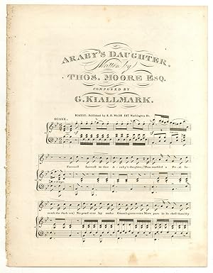 Imagen del vendedor de [Sheet music]: Araby's Daughter a la venta por Between the Covers-Rare Books, Inc. ABAA