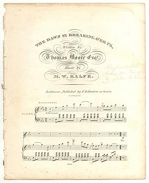 Imagen del vendedor de [Sheet music]: The Dawn is Breaking O'er Us a la venta por Between the Covers-Rare Books, Inc. ABAA