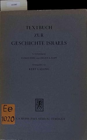 Bild des Verkufers fr Textbuch zur Geschichte Israels. zum Verkauf von Antiquariat Bookfarm