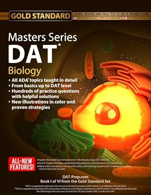 Seller image for Dat Masters Series Biology : Comprehensive Preparation and Practice for the Dental Admission Test Biology by Gold Standard Dat for sale by GreatBookPricesUK