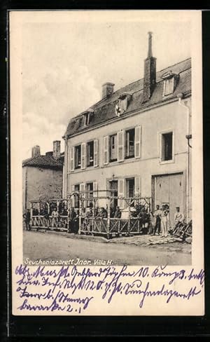 Carte postale Inor, Seuchenlazarett, Villa H.