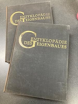 Bild des Verkufers fr Enzyklopadie des geigenbaues (2 vols.) zum Verkauf von Woodend Bookshop