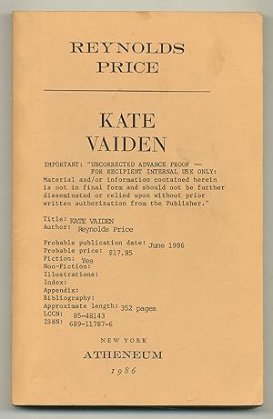 Seller image for Kate Vaiden for sale by Between the Covers-Rare Books, Inc. ABAA