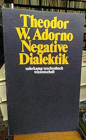 Seller image for Negative Dialektik. (Suhrkamp-Taschenbcher Wissenschaft Band 113). for sale by Antiquariat Thomas Nonnenmacher