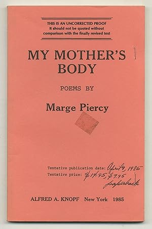 Seller image for My Mother's Body for sale by Between the Covers-Rare Books, Inc. ABAA