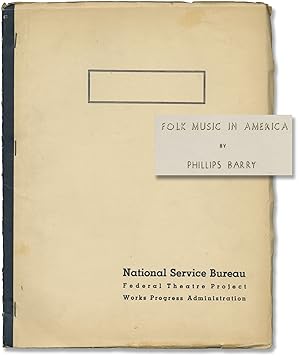 Folk Music in America (First Edition)